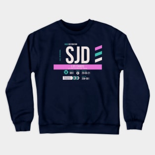 Los Cabos (SJD) Airport Code Baggage Tag D Crewneck Sweatshirt